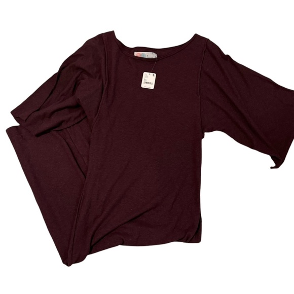 Free People FP Beach Skylar Maxi Dress in Plum Size XS hemp cotton new - Picture 5 of 8